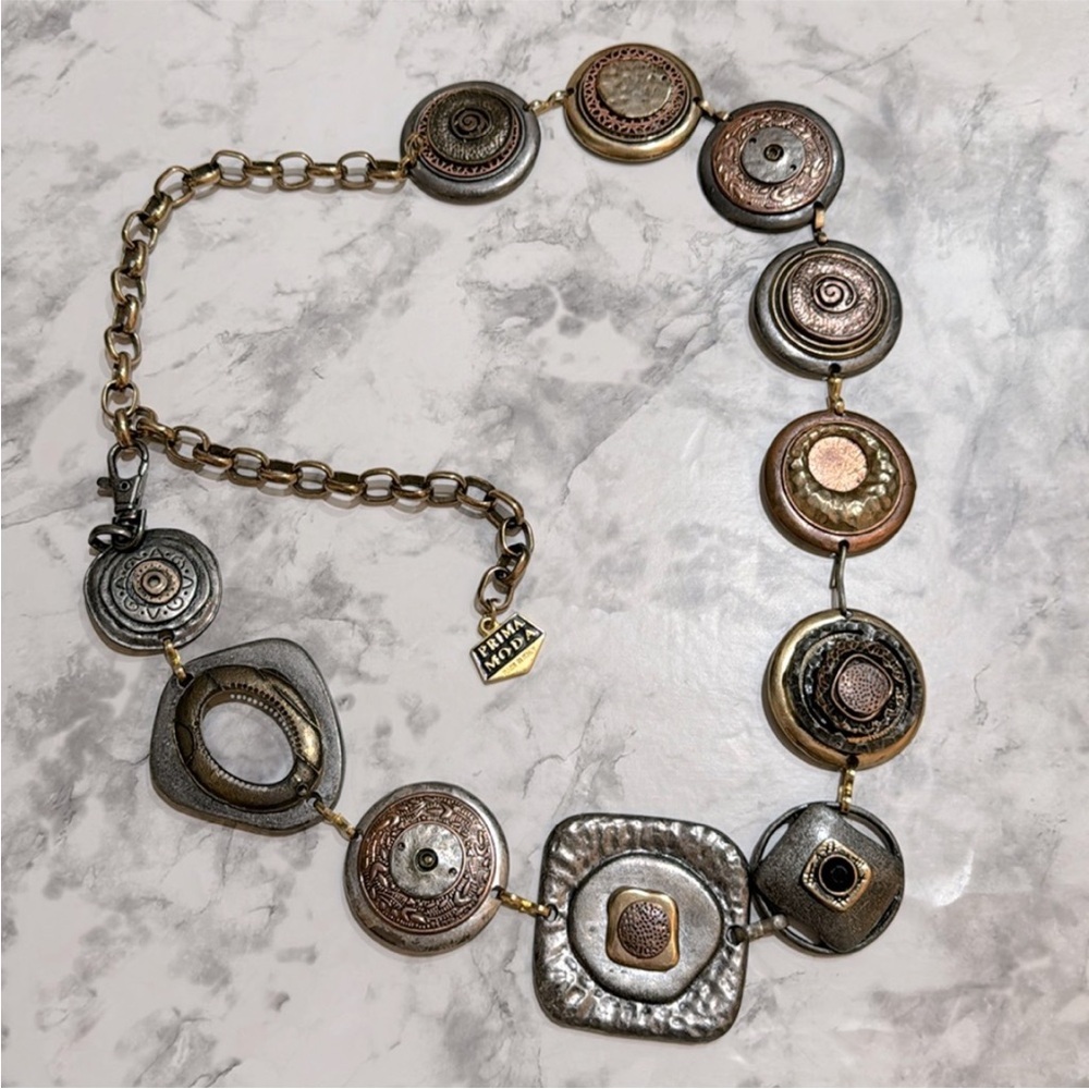 Mixed Metal Belt made in Italy! - Picture 3 of 8